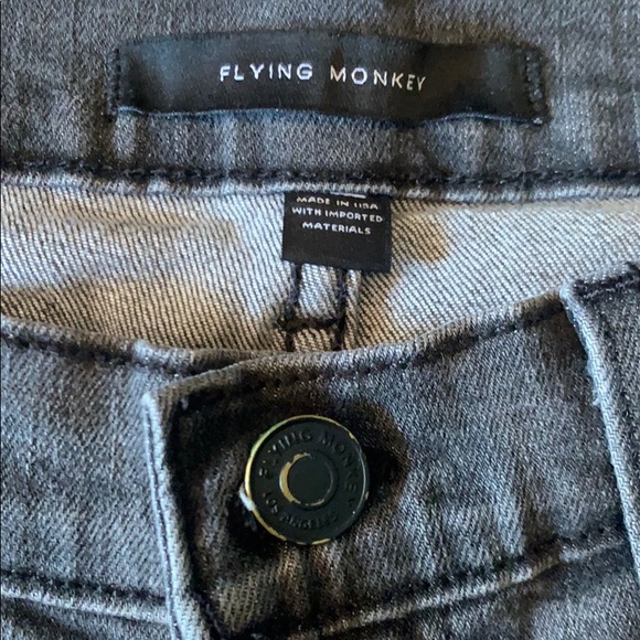Flying Monkey Grey/Black Stretch Skinny Jeans - Picture 4 of 8
